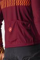 CASTELLI θερινές μακρυμάνικες φανέλες - UNLIMITED THERMAL - μπορντό