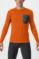 CASTELLI χειμερινές μακρυμάνικες φανέλες - UNLIMITED MERINO - πορτοκαλί