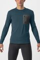 CASTELLI χειμερινές μακρυμάνικες φανέλες - UNLIMITED MERINO - μπλε/πράσινο