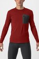 CASTELLI χειμερινές μακρυμάνικες φανέλες - UNLIMITED MERINO - κόκκινο