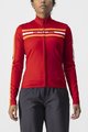CASTELLI θερινές μακρυμάνικες φανέλες - UNLIMITED W THERMAL - κόκκινο