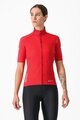 CASTELLI κοντομάνικες φανέλα - PERFETTO ROS 2 WIND W - κόκκινο