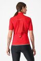 CASTELLI κοντομάνικες φανέλα - PERFETTO ROS 2 WIND W - κόκκινο