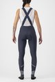 CASTELLI μακριά παντελόνια με τιράντες - VELOCISSIMA DT - μπλε