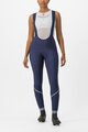 CASTELLI μακριά παντελόνια με τιράντες - VELOCISSIMA DT - μπλε