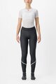 CASTELLI μακριά παντελόνια χωρίς τιράντες - VELOCISSIMA THERMAL - μαύρο/ανοιχτό πράσινο