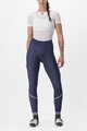 CASTELLI μακριά παντελόνια χωρίς τιράντες - VELOCISSIMA THERMAL - μπλε
