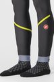 CASTELLI μακριά παντελόνια χωρίς τιράντες - VELOCISSIMA THERMAL - μαύρο/ανοιχτό πράσινο