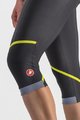 CASTELLI Παντελόνια ¾ χωρίς τιράντες - VELOCISSIMA THERMAL - μαύρο/ανοιχτό πράσινο