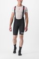 CASTELLI κοντά παντελόνια με τιράντες - PREMIO BLACK LTD EDITION - μαύρο/λευκό