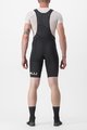 CASTELLI κοντά παντελόνια με τιράντες - PREMIO BLACK LTD EDITION - μαύρο/λευκό