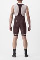 CASTELLI κοντά παντελόνια με τιράντες - FREE AERO RC CLASSIC - μπορντό/λευκό