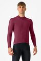 CASTELLI χειμερινές μακρυμάνικες φανέλες - ESPRESSO THERMAL - μπορντό