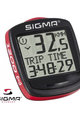 SIGMA SPORT στροφόμετρα - BC 1200 - κόκκινο/μαύρο