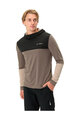 VAUDE φούτερ - QIMSA HOODY - καφέ/μαύρο