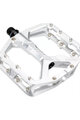 LEATT πεντάλ - ALLMTN 6.0 FLAT WIDE 114X107MM - ασημένιο