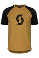 SCOTT κοντομάνικα μπλουζάκια - ICON RAGLAN - καφέ/μαύρο