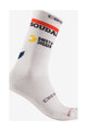 CASTELLI κάλτσες κλασικές - ROSSO CORSA PRO 18 QUICK STEP 2025 - λευκό