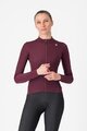 CASTELLI χειμερινές μακρυμάνικες φανέλες - ESPRESSO THERMAL W LS - κόκκινο