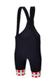 SANTINI κοντά παντελόνια με τιράντες - TOUR DE FRANCE - BIB SHORTS - μαύρο