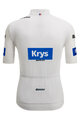 SANTINI κοντομάνικες φανέλα - TOUR DE FRANCE - WHITE JERSEY - λευκό