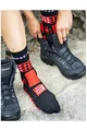 COMPRESSPORT κάλτσες κλασικές - TREKKING - μαύρο/κόκκινο