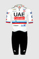 PISSEI Ολόσωμες φόρμες - UAE TEAM EMIRATES 2024 SLOVENIA CHAMPION - λευκό/μαύρο