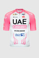 PISSEI κοντομάνικες φανέλα - UAE TEAM EMIRATES REPLICA GIRO D'ITALIA 2024 - λευκό/ροζ