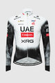 PISSEI χειμερινές μακρυμάνικες φανέλες - UAE TEAM EMIRATES - XRG 2025 REPLICA - λευκό/μαύρο