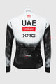 PISSEI χειμερινές μακρυμάνικες φανέλες - UAE TEAM EMIRATES - XRG 2025 REPLICA - λευκό/μαύρο