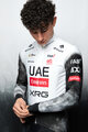 PISSEI χειμερινές μακρυμάνικες φανέλες - UAE TEAM EMIRATES - XRG 2025 REPLICA - λευκό/μαύρο