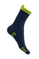 COMPRESSPORT κάλτσες κλασικές - PRO RACING V4.0 RUN HIGH - μπλε/κίτρινο