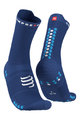 COMPRESSPORT κάλτσες κλασικές - PRO RACING V4.0 RUN HIGH - μπλε