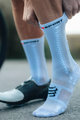 COMPRESSPORT κάλτσες κλασικές - PRO RACING V4.0 BIKE - λευκό