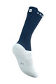 COMPRESSPORT κάλτσες κλασικές - PRO RACING V4.0 BIKE - λευκό/μπλε
