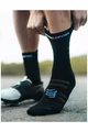 COMPRESSPORT κάλτσες κλασικές - PRO RACING SOCKS V4.0 ULTRALIGHT BIKE - μαύρο/λευκό