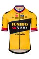 AGU κοντομάνικες φανέλα - JUMBO-VISMA 2023 PRIMOZ ROGLIC - μαύρο/κίτρινο