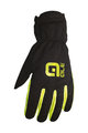 ALÉ γάντια με μακριά δάχτυλα - WINTER - μαύρο/κίτρινο
