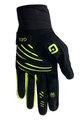 ALÉ γάντια με μακριά δάχτυλα - WINDPROTECTION - μαύρο/κίτρινο