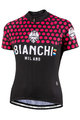 BIANCHI MILANO κοντομάνικες φανέλα - CROSIA LADY - ροζ/μαύρο