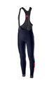 CASTELLI μακριά παντελόνια με τιράντες - VELOCISSIMO 4 WINTER - μπλε