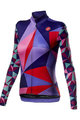 CASTELLI χειμερινές μακρυμάνικες φανέλες - TRIANGOLO MID LADY W - μωβ/πολύχρωμο