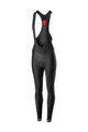 CASTELLI μακριά παντελόνια με τιράντες - VELOCISSIMA LADY WNT - μαύρο