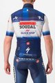 CASTELLI γιλέκα - SOUDAL QUICK-STEP 23 - λευκό/μπλε