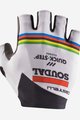 CASTELLI γάντια με κοντά δάχτυλο - SOUDAL QUICK-STEP 23 - λευκό