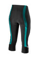 CASTELLI Παντελόνια ¾ χωρίς τιράντες - VELOCISSIMA 2 LADY - τιρκουάζ/μαύρο