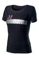 CASTELLI κοντομάνικα μπλουζάκια - LOGO W LADY - μαύρο