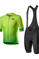 CASTELLI κοντή φανέλα και κοντό παντελόνι - AERO RACE - μαύρο/πράσινο