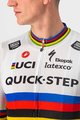 CASTELLI κοντομάνικες φανέλα - QUICK-STEP 2022 COMPETIZIONE - ιριδίζον/λευκό