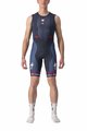 CASTELLI κοντά παντελόνια με τιράντες - QUICK-STEP 2022 - μπλε